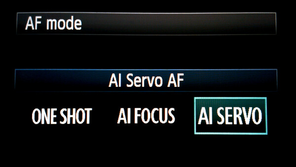 different AF modes