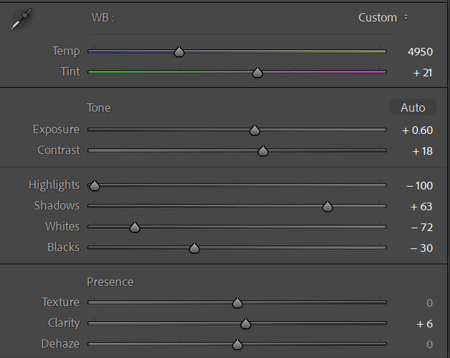 how to convert to black and white in Lightroom