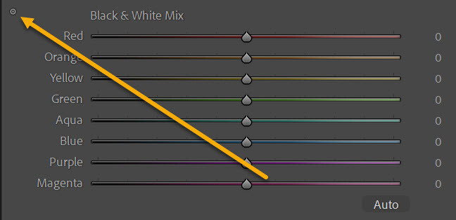 how to convert to black and white in Lightroom